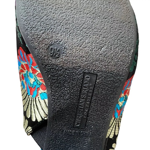 Christian Siriano Slip On Shoes Pumps Sz 9.5 EU 40 Multicolor
Floral Open Toe - Picture 5 of 7